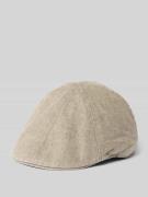 camel active Flat Cap aus Baumwoll-Leinen-Mix mit Label-Stitching in M...