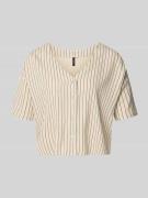 Vero Moda Boxy Fit Hemdbluse aus Viskose-Leinen-Mix Modell 'MYMILO' in...