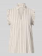 Selected Femme Regular Fit Top mit Leinen-Anteil Modell 'VIVA' in Taup...