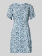 Only Minikleid aus reiner Viskose Modell 'EVIDA' in Hellblau, Größe L