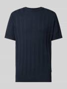 Lindbergh Strickshirt mit Streifenmuster in Marine, Größe S