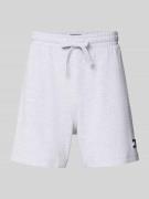 Tommy Jeans Regular Fit Sweatshorts aus Baumwoll-Mix in Hellgrau Melan...