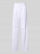 Guess Hose aus Leinen-Mix mit Bügelfalten Modell 'CARLA' in Weiss, Grö...