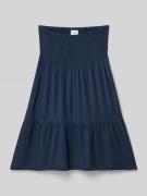 s.Oliver RED LABEL Ausgestellter Midi-Rock aus Lyocell-Mix in Marine, ...