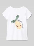 s.Oliver RED LABEL A-Linien T-Shirt aus reiner Baumwolle in Weiss, Grö...