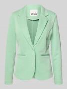ICHI Slim Fit Blazer mit Paspeltaschen Modell 'KATE PIQUE' in Hellgrue...