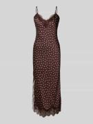 Forever New Cocktailkleid mit Spitzenbesatz Modell 'Jess' in Dunkelbra...