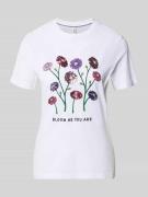 Only Slim Fit T-Shirt aus reiner Baumwolle Modell 'KITA' in Weiss, Grö...