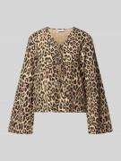 Vila Bluse mit Kimonoärmeln und Schnürung Modell 'PRISILLA' in Beige, ...