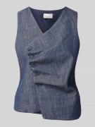 My Essential Wardrobe Weste mit V-Ausschnitt Modell 'DAZZIE' in Dunkel...