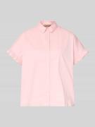 Smith and Soul Regular Fit Bluse mit verdeckter Knopfleiste in Rosa Me...