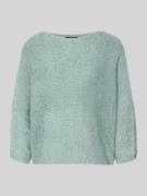 Zero Strickpullover mit 3/4-Arm in Hellblau, Größe L