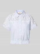 SUNCOO PARIS Regular Fit Hemdbluse mit Häkelspitze Modell 'LOlITA' in ...