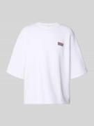 American Vintage T-Shirt mit Logo Modell 'PLIZZY' in Weiss, Größe M/L