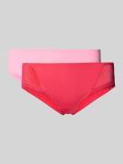 DORINA Slips im 2er-Pack mit Spitze Modell 'JANA' in Pink, Größe L