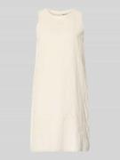 Jake*s Casual Minikleid aus Leinen-Mix mit Lochstickerei in Beige, Grö...