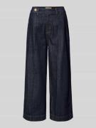 MOS MOSH Cropped Wide Leg Jeanshose Modell 'Bantry Nippon' in Dunkelbl...