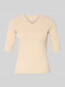Christian Berg Woman T-Shirt mit Rundhalsausschnitt in Mud, Größe L