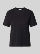 Vila T-Shirt mit Rundhalsausschnitt Modell 'NORA' in Black, Größe L