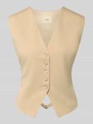SUNCOO PARIS Slim Fit Weste mit Viskose-Anteil Modell 'DYLAN' in Beige...