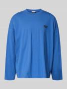American Vintage Longsleeve mit Logo-Print Modell 'GIXY' in Hellblau, ...