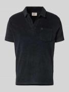Superdry Slim Fit Poloshirt aus Frottee in Marine, Größe L