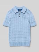 Polo Ralph Lauren Teens Regular Fit Poloshirt in Rippstrick-Optik in B...