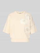 Drykorn Sweatshirt mit 1/2-Arm Modell 'MINDULI' in Ecru, Größe L