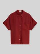 Marc O'Polo Relaxed Fit Bluse aus reinem Leinen in Bordeaux, Größe 36