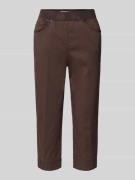 Raphaela By Brax Slim Fit Caprihose aus Baumwoll-Mix in Hellbraun, Grö...