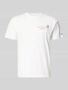 MC2 Saint Barth T-Shirt mit Stitchings Modell 'PORTOFINO' in Weiss, Gr...