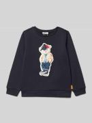 Steiff Sweatshirt mit Motiv-Print in Marine, Größe 104