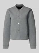 JOOP! Sweatjacke mit seitlichen Eingrifftaschen Modell 'TOANA' in Mitt...