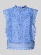 Only Slim Fit Blusentop mit Baumwoll-Viskose-Lyocell-Anteil Modell 'KA...
