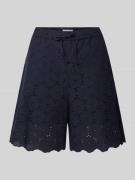 Christian Berg Woman Bermudas mit Lochstickerei und Eingrifftaschen in...
