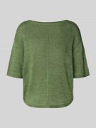 s.Oliver BLACK LABEL Relaxed Fit Pullover mit U-Boot-Ausschnitt in Gru...