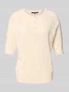 Someday Strickshirt mit kurzer Knopfleiste Modell 'Turelia' in Hellgel...