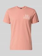PME Legend T-Shirt mit Label-Print und Rundhalsausschnitt in Hellrot, ...