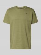 G-Star Raw T-Shirt mit Logo und Rundhalsausschnitt in Oliv Melange, Gr...