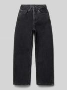 Tom Tailor Wide Leg Jeans mit 5-Pocket-Design in Black, Größe 146