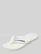 Havaianas Slippers mit Logo-Detail Modell 'Brasil' in Weiss, Größe 35/...