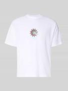 Jack & Jones T-Shirt mit Label-Print und Rundhalsausschnitt in Weiss, ...