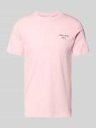 Lindbergh T-Shirt mit Stitching und Rundhalsausschnitt in Hellrosa, Gr...