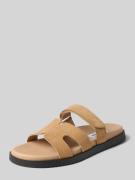 Steve Madden Sandalette aus Leder Modell 'Missile' in Sand, Größe 36