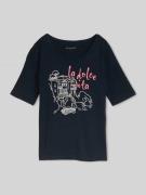 Tom Tailor Regular Fit T-Shirt aus Baumwoll-Mix mit Motiv-Print in Mar...
