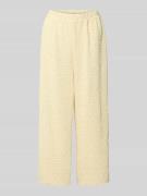 Pieces Regular Fit Culotte mit Allover-Muster Modell 'FLORA' in Hellge...