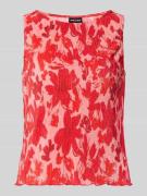 Pieces Regular Fit Tank Top mit Allover-Muster Modell 'FLORA' in Rot M...