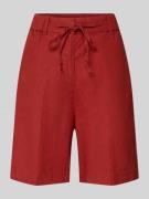 Marc O'Polo Wide Fit Shorts aus reinem Leinen mit Tunnelzug in Bordeau...