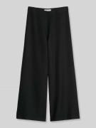 Marc O'Polo Wide Leg Hose in Strickoptik aus Baumwoll-Mix in Black, Gr...