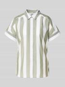 Brax Regular Fit Bluse aus reiner Baumwolle in Oliv, Größe 38